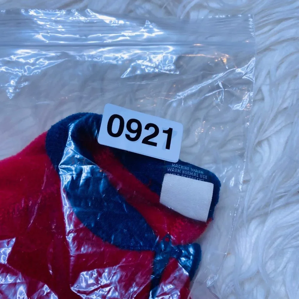Lands' End Full Zip One Piece Suit Red Sleepwear Baby Size 4‎